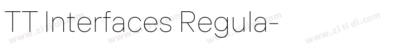 TT Interfaces Regula字体转换 TT Interfaces Regula字体转换